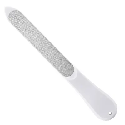 Enostrani nerjaveči pilnik za nohte s PP ročajem, 14,8cm, 5 kos