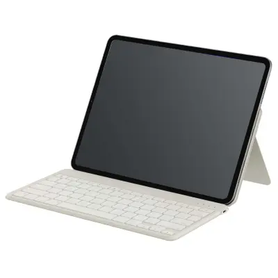 Satechi, Brezžična Bluetooth QWERTY tipkovnica OnTheGo s stojalom, Bež