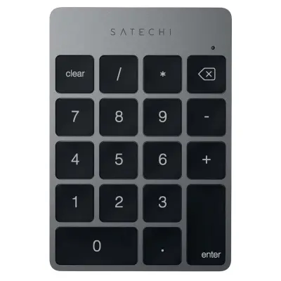 Satechi, Brezžična Bluetooth numerična tipkovnica iz ultra tankega aluminija, Siva