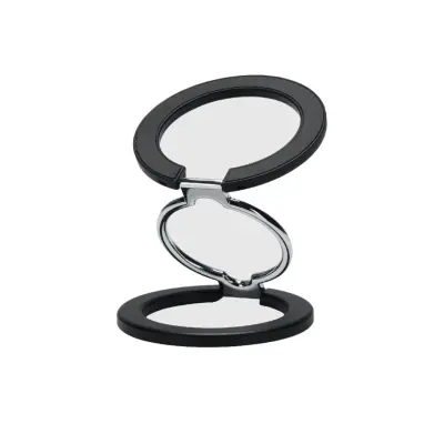 Dvostransko magnetno stojalo za telefon, aluminij, 360° vrtljivo Black