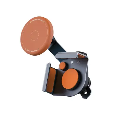 MagSafe silikonski kotni nosilec za avto z 360° nastavitvijo Orange