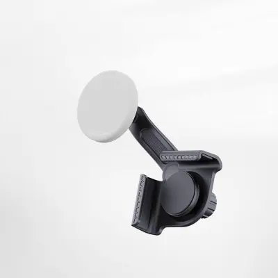 Magnetni nosilec za telefon za zaslon Tesla, silikonska podpora 360° White+Grey