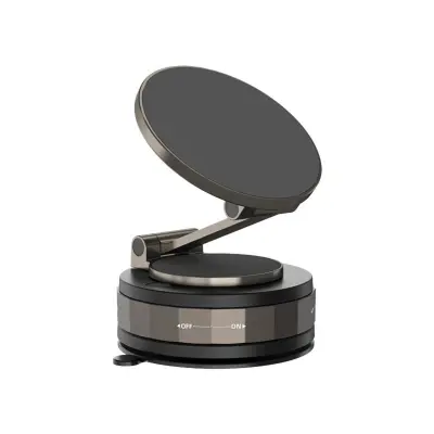 Vakumski magnetni nosilec za telefon, 360° vrtljiv dvojni obroč