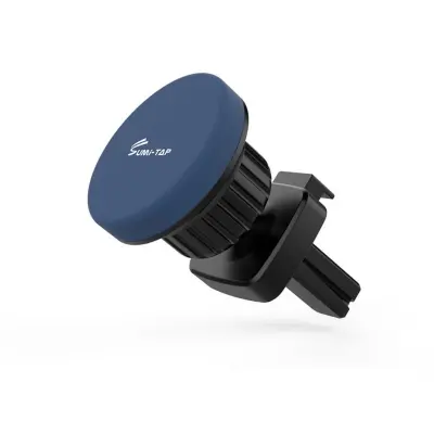 Magnetni avto nosilec za telefon za okrogle reže, 360° vrtljiv Blue