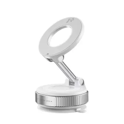 Magnetni avto nosilec z N52 magnetom in vakuumsko bazo White