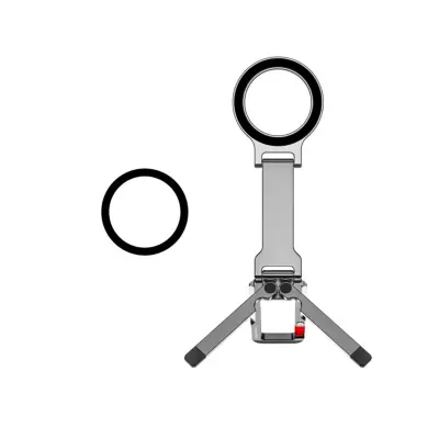 Aluminijast zložljiv kavelj-tripod za MagSafe, dvojna os, 1/4"-20 vijak