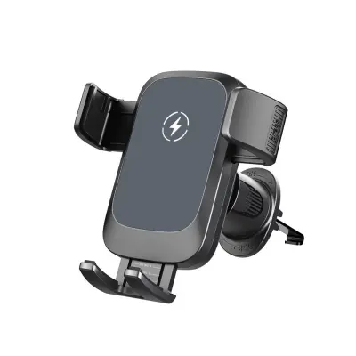 Črni 15W MagSafe avto nosilec s hitrim polnjenjem, 360° vrtljiv