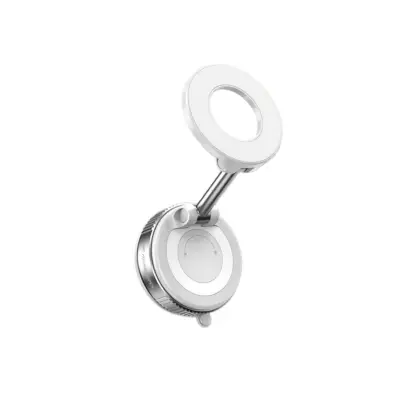 Vakumski magnetni nosilec za avto, cinkova zlitina+ABS, 7kg White