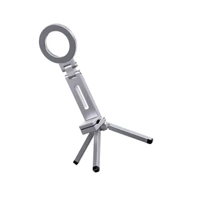 Magnetni telefon trinožec N52, 360° vrtljiv, zložljiv, aluminij, 1/4 Silver