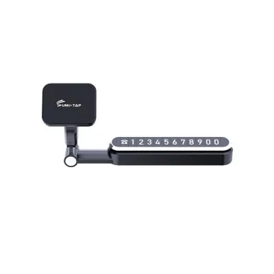 Skrito magnetno držalo za telefon z 3-osno 360° zložljivo zasnovo Black