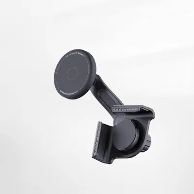 Magnetni nosilec za telefon za zaslon Tesla, silikonska podpora 360° Black
