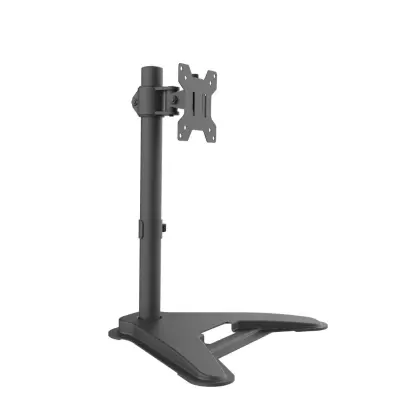 Stojalo za monitor – črno železno, prihrani prostor, 13-32 inch
