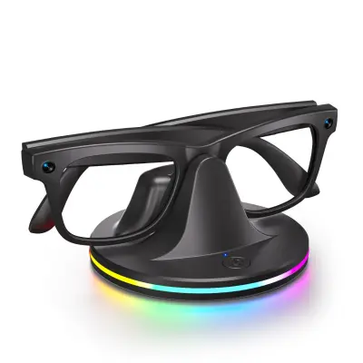 Polnilna postaja za očala z RGB za Meta in Ray‑Ban Wayfarer Black