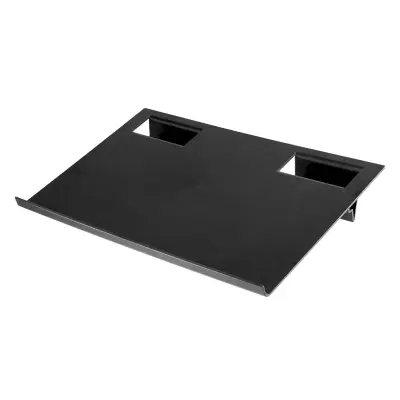 Ergonomsko Stojalo za Prenosnik z Dvojnimi Režami - Popravek Drže Black