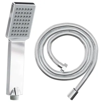 vidaXL Komplet tuš glav Krom 150 cm Nerjaveče jeklo