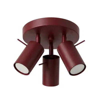 Stropna svetilka RING 3P bordo