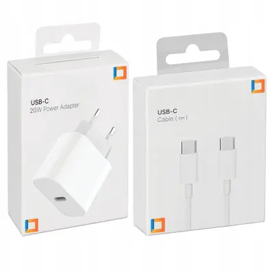 HITR POLNILEC CUBE USB-C 20W USB TIPA C + KABEL ZA IPHONE 15 16 PRO 1M