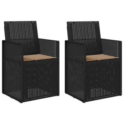 vidaXL Vrtni jedilni stoli 2 pcs Antracit in taupe PP