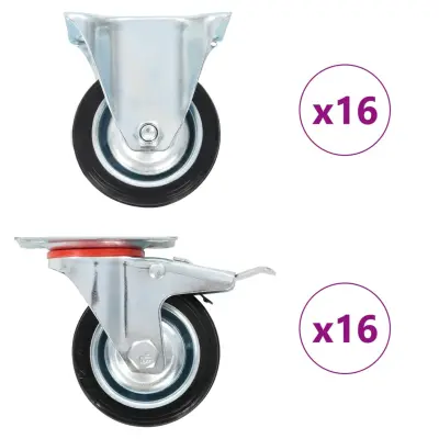vidaXL Kolesa 32 kosov 75 mm