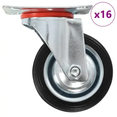 vidaXL Gibljiva kolesa 16 kosov 75 mm
