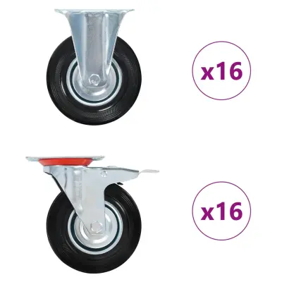 vidaXL Kolesa 32 kosov 125 mm