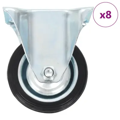vidaXL Fiksna kolesa 8 kosov 75 mm