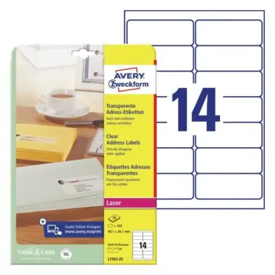 Etikete zweckform l7563 99,1x38,1mm 1/25