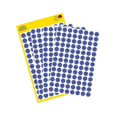 Etikete zweckform 3591 okrogle fi-8 modre odlepljive