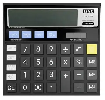 Kalkulator namizni linc 12-mestni lc-512