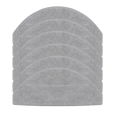 Nadomestne krpe za mop, združljive z robotskim sesalnikom Xiaomi — 6 kosov pralnih mikrovlaken, siva, 27,5 cm x 12 cm