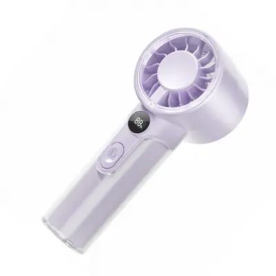 Digitalni ročni ventilator T06 z zaslonom in 100-stopenjsko regulacijo Purple