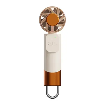 Prenosni USB namizni in ročni ventilator z močno zmogljivostjo Beige