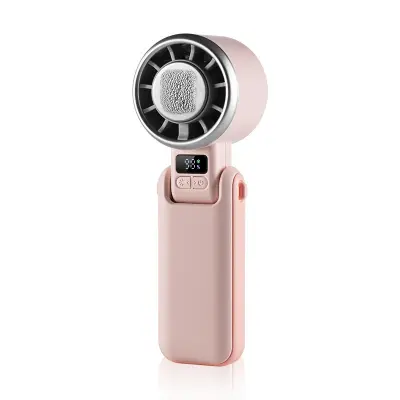 Prenosni ročni ventilator z visoko hitrostjo za hlajenje in udobje Pink