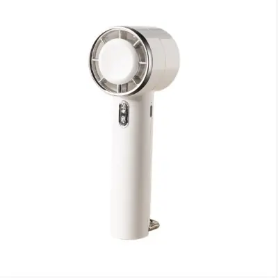 Ročni mini ventilator na USB, 5-stopenjski, s karabinom White