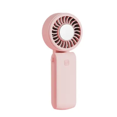 Prenosni zložljivi turbo ventilator USB, močan pretok zraka Pink