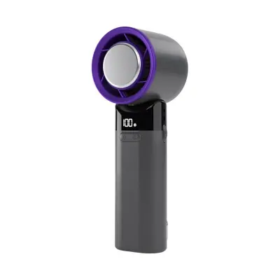 Prenosni mini USB ventilator s polprevodniškim hlajenjem in LCD DarkGrey