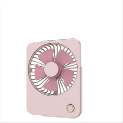 Ultra-tanek zložljiv namizni ventilator s 3600mAh baterijo Pink