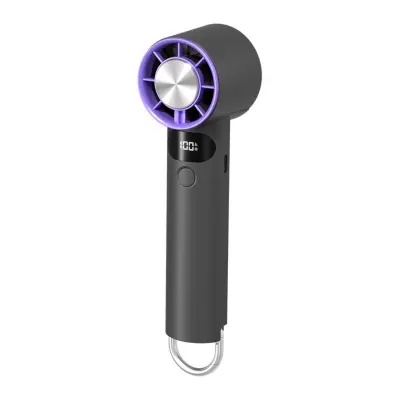Digitalni ročni ventilator 5-stopenj, 2000mAh, termo hlajenje Grey
