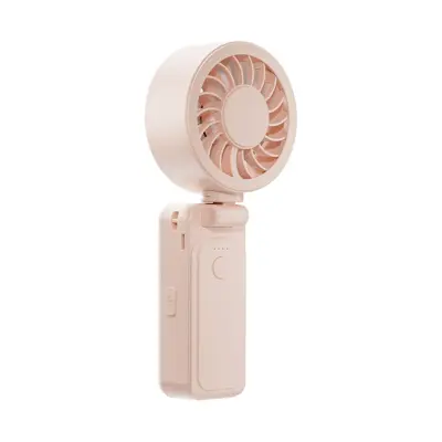 Prenosni ventilator s sponko za dežnik – ročni, namizni, 2000AH USB Pink