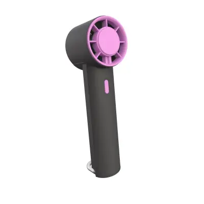Polnilni ročni ventilator Hooked USB – prenosni mini ventilator s 5 hitrostmi, zložljivim kavljem, tihim motorjem z visoko hitrostjo in dolgo živ