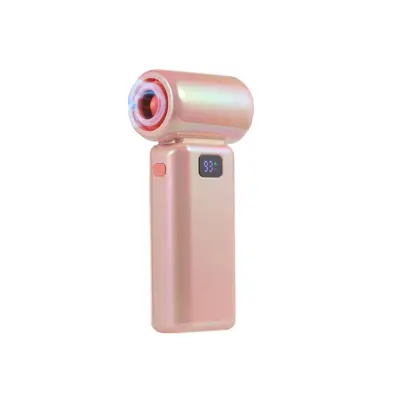 Večbarvni turbo prenosni ventilator, 6 stopenj, LED zaslon Pink