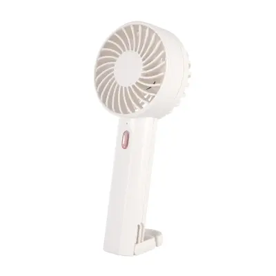 Ročni visokohitrostni mini ventilator USB z karabinom in ogrlico White