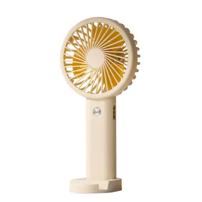 Prenosni ročni ventilator s snemljivim stojalom, 3-stopenjski USB Yellow