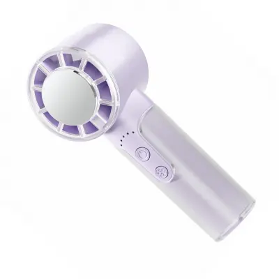 Prozoren prenosni ventilator T05 — 3-stopenjski, Type-C, 2000mAh Purple