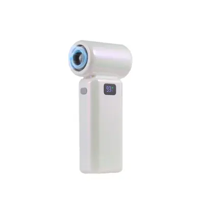 Večbarvni turbo prenosni ventilator, 6 stopenj, LED zaslon White