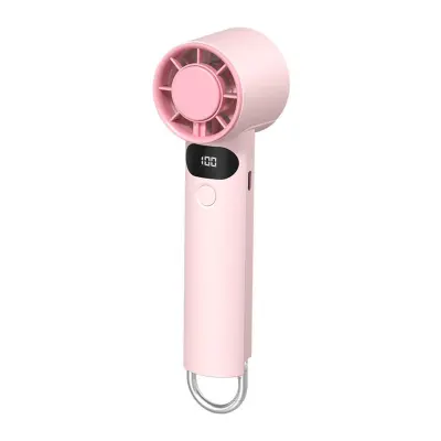 Digitalni prenosni ventilator 1200mAh z 5-stopenjskim nadzorom Pink