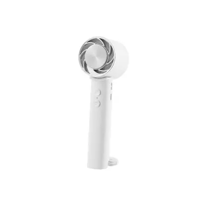 Prenosni ventilator za okoli vratu, zložljiv ventilator brez lopatic z vrtenjem za 90° White