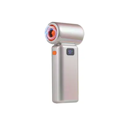 Večbarvni turbo prenosni ventilator, 6 stopenj, LED zaslon Champagne