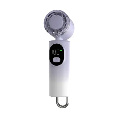 Visokohitrostni prenosni ventilator z LED zaslonom in 100-stopenjsko Purple+white