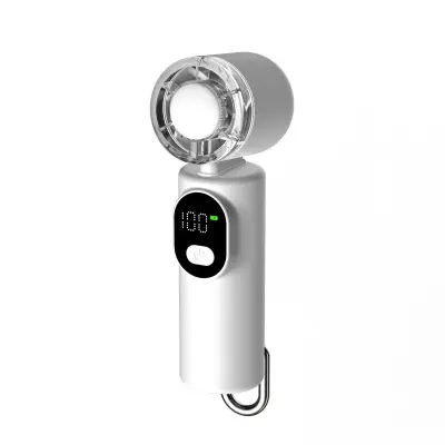 Visokohitrostni prenosni ventilator z LED zaslonom in 100-stopenjsko White